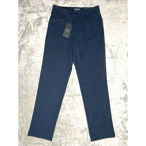 VRST ' MENS ' LIMITLESS 5-POCKET ATHLETIC FIT PANT ' DARK NAVY ' 30 X 32 - Picture 1 of 7